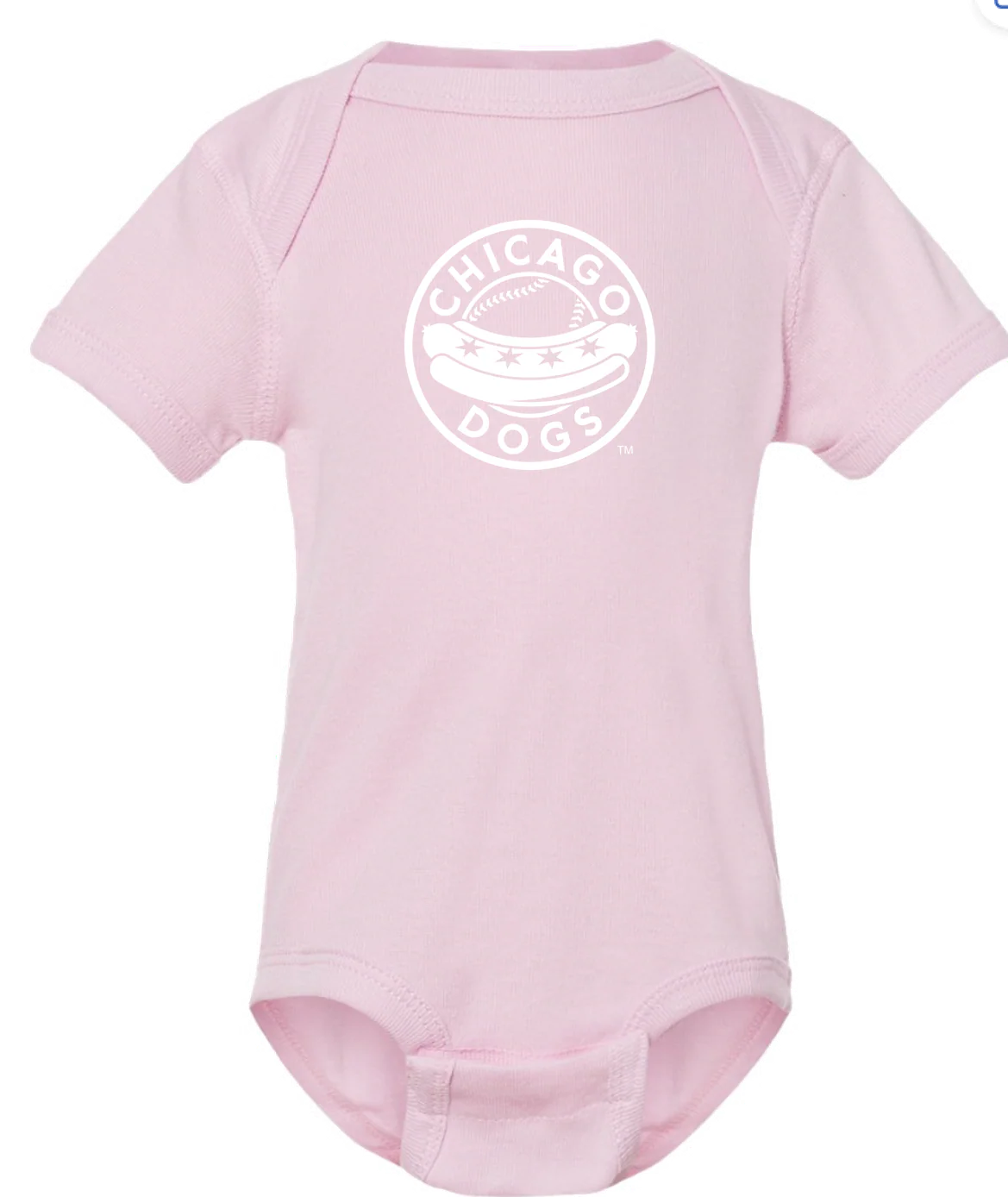 Chicago Dogs Pink Onesie