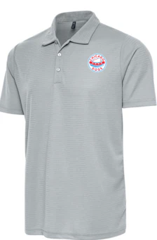 Chicago Dogs Antigua Shadow Gray Circle Logo Polo