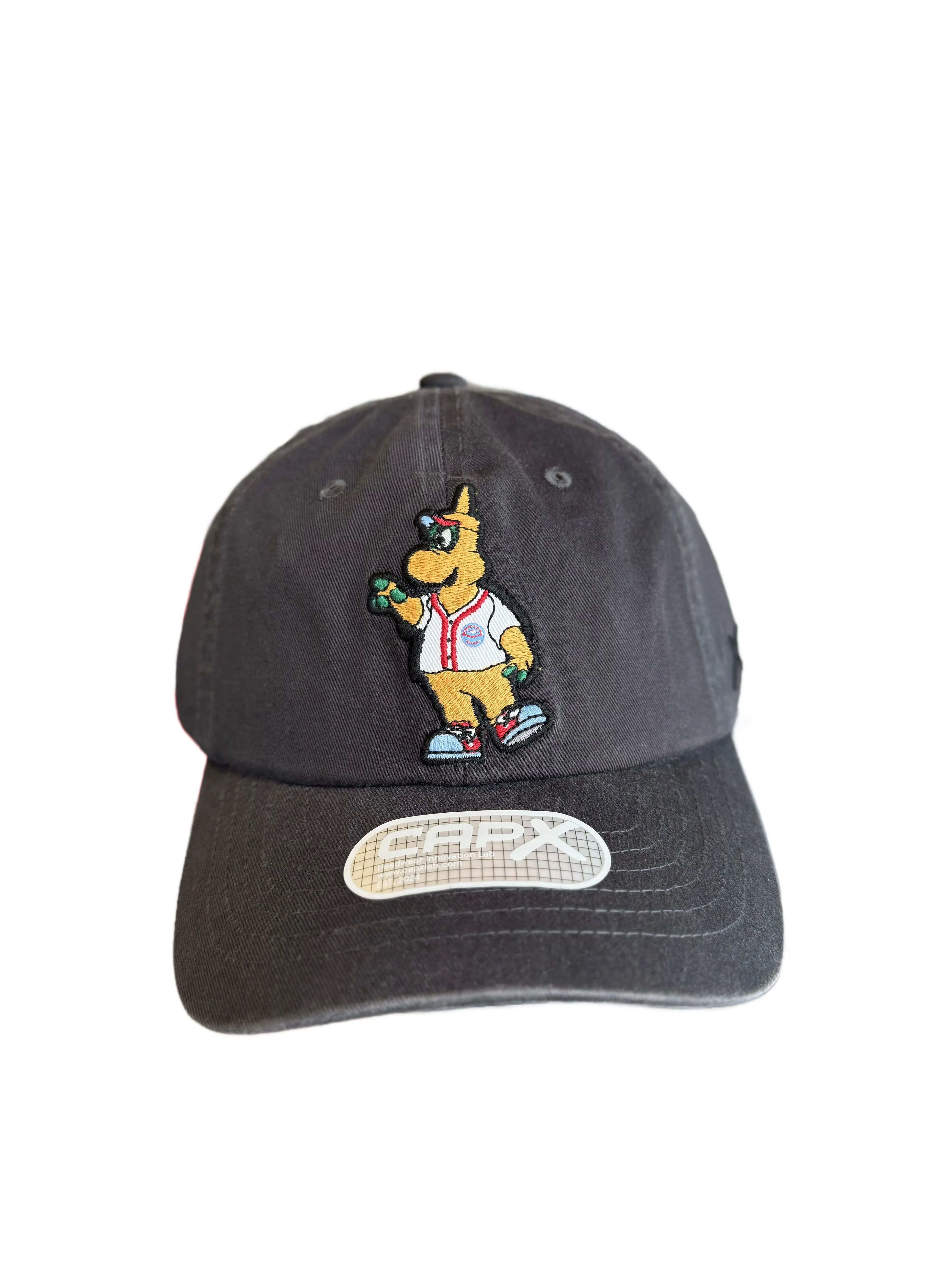 CHICAGO DOGS SQUEEZE MASCOT CHARCOAL ADJUSTABLE HAT