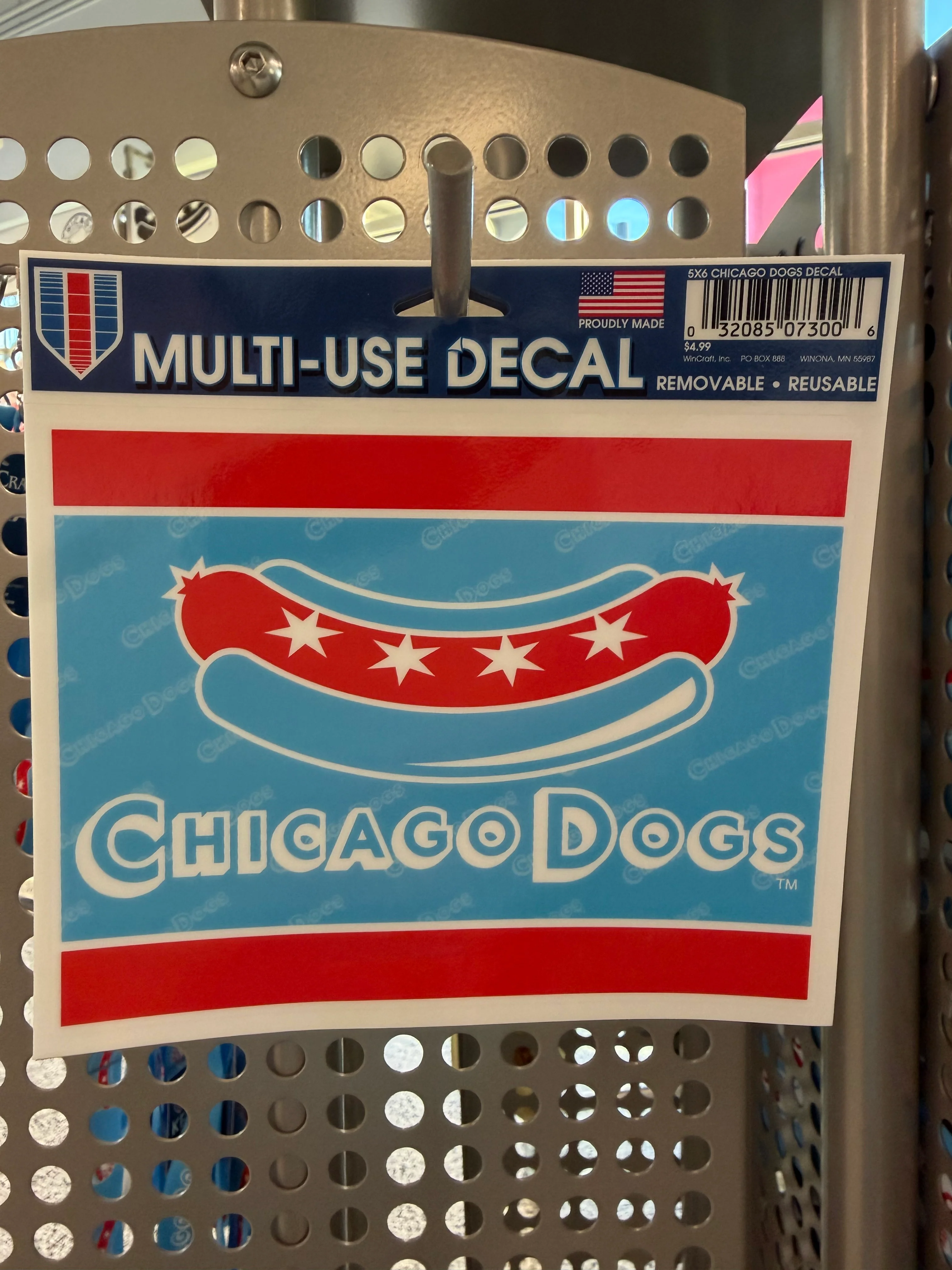 Chicago Dogs WinCraft 5x6 Secondary Logo Decal
