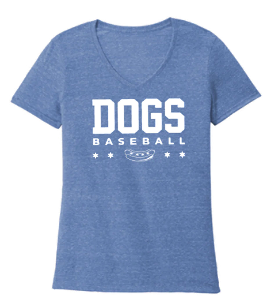 Chicago Dogs Women's Royal Frost V-Neck