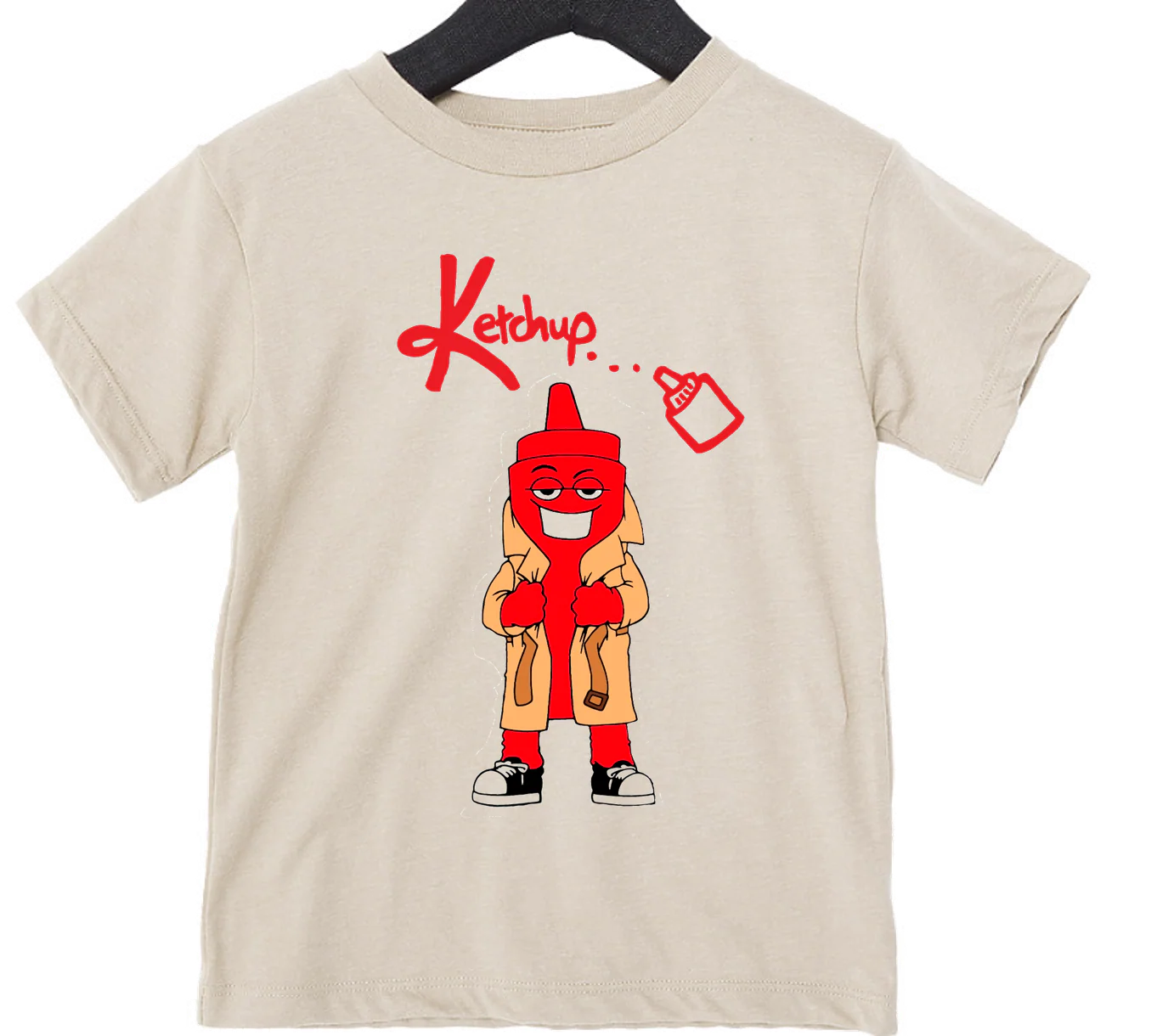 Chicago Dogs Youth & Toddler-Tan Ketchup Mascot Tee
