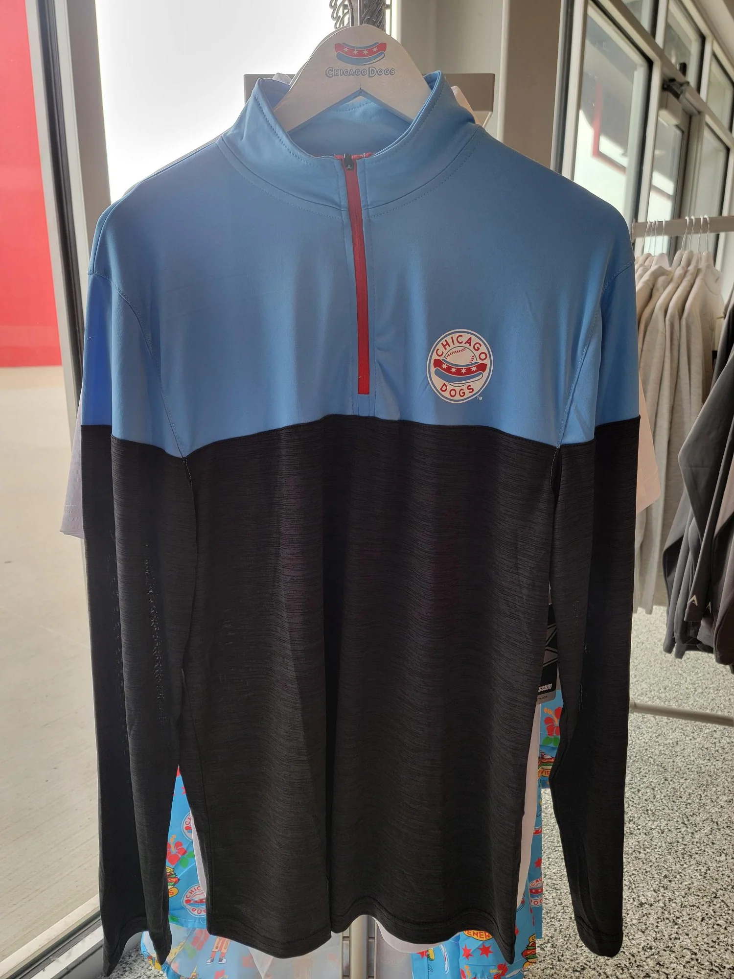 COLOSSEUM 1/4 ZIP - Blue/Black