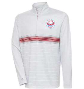 Antigua Bullseye - Light Grey Dogs Mens 1/4 Zip